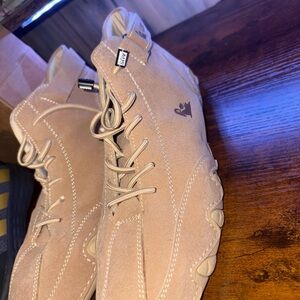 Suede Ankle Boots in Tan